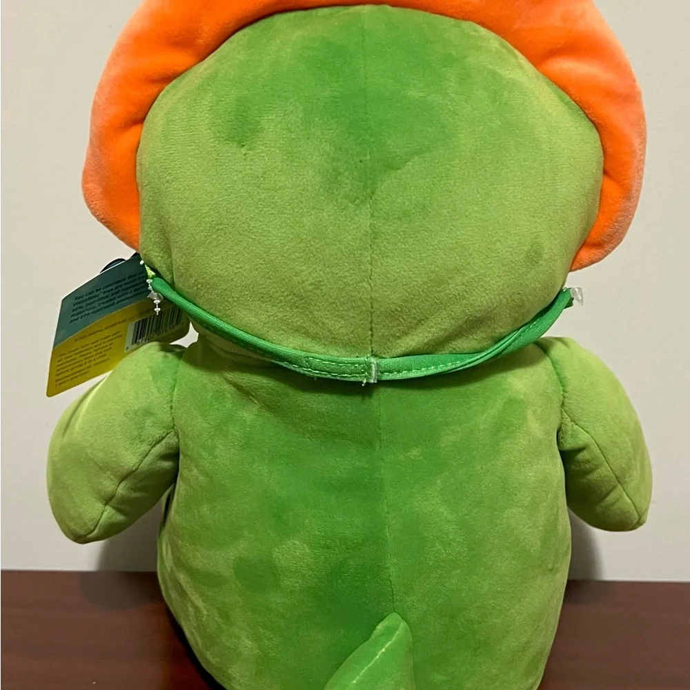 WelloBeez Mask Mate Triceratops Dinosaur Green Antimicrobial Washable Plush NEW